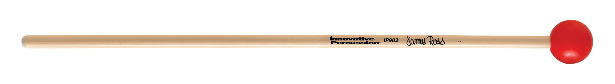 Innovative Percussion Medium Soft Xylophone/Glockenspiel Concert Keyboard Mallet with Red Head (IP902)