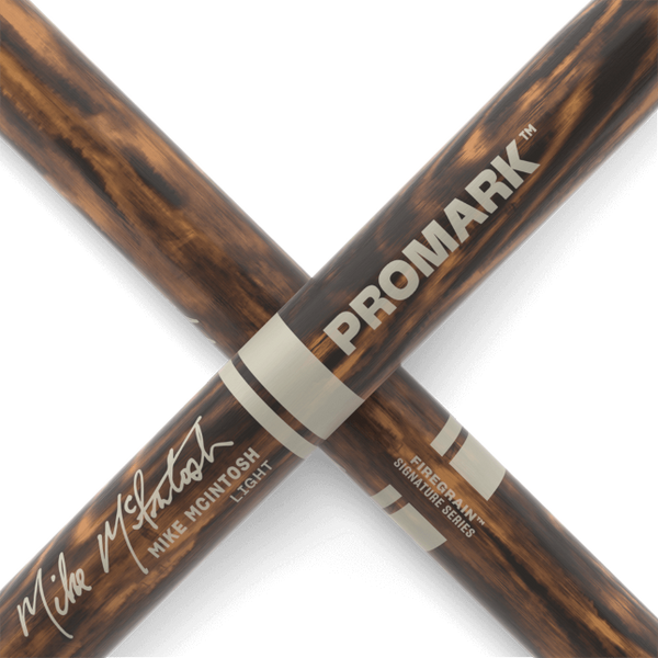 Promark Mike McIntosh Light Hickory Marching Drumstick, Wood Tip