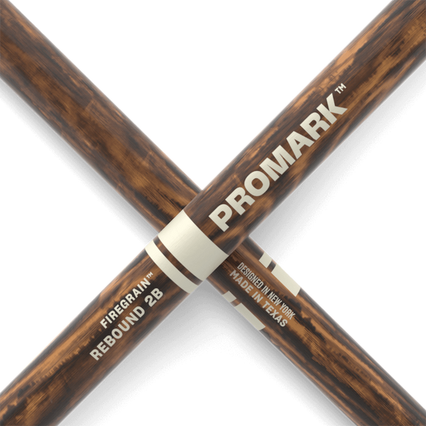 Promark Rebound 2B FireGrain Hickory Drumstick, Acorn Wood Tip