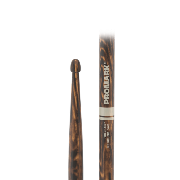 Promark Rebound 5AB FireGrain Hickory Drumstick, Acorn Wood Tip