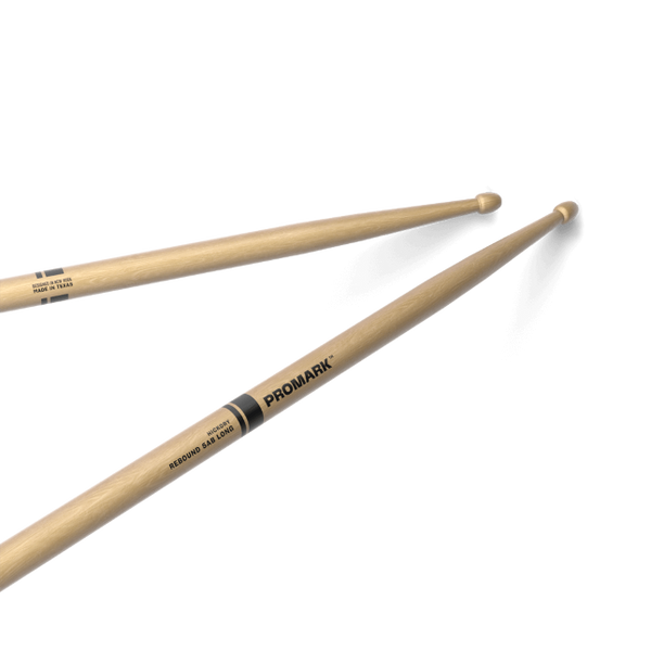 Promark Rebound 5AB Long Hickory Drumstick, Acorn Wood Tip