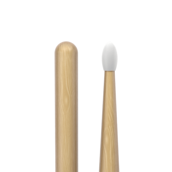 Promark Rebound 7A Hickory Drumstick, Oval Nylon Tip