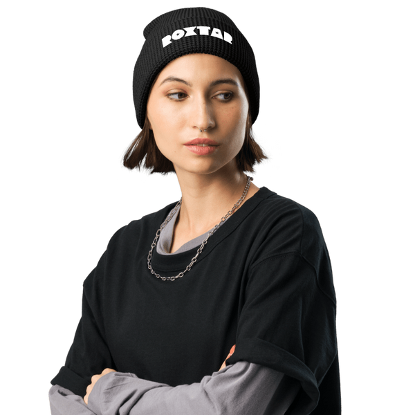 Roxtar Waffle Beanie - White Label
