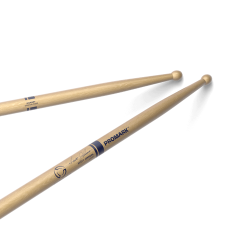 Promark Scott Johnson Light Hickory Marching Drumstick, Wood Tip