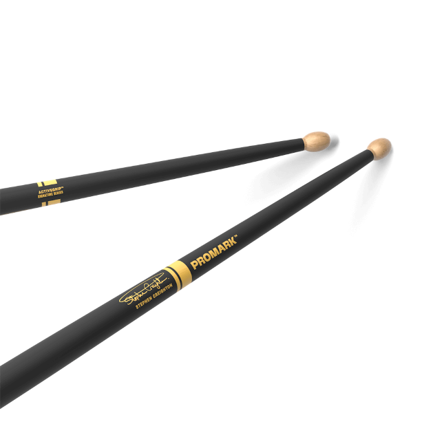 Promark Stephen Creighton 2000 ActiveGrip Maple Marching Drumstick, Wood Tip