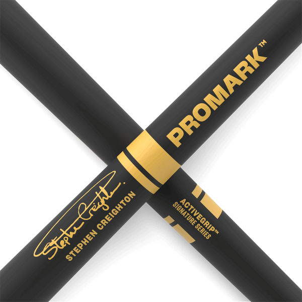 Promark Stephen Creighton 2000 ActiveGrip Maple Marching Drumstick, Wood Tip