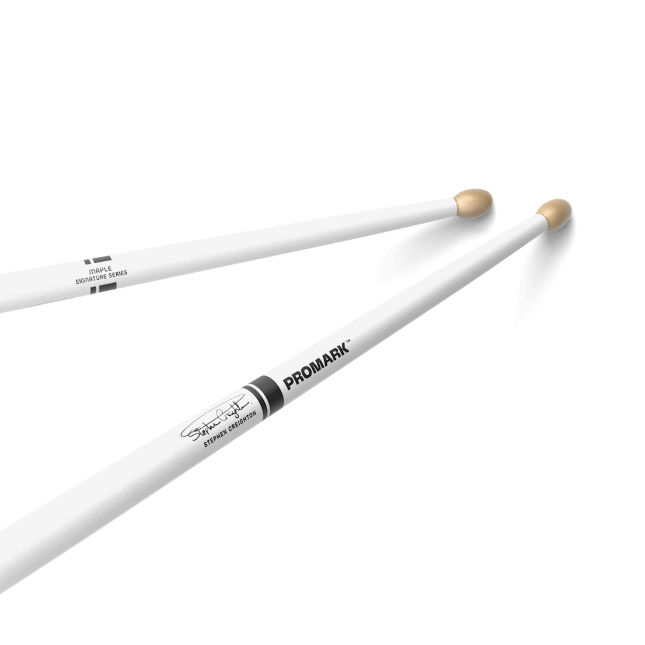 Promark Stephen Creighton 2000 White Maple Marching Drumstick, Wood Tip