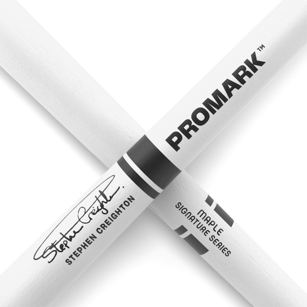 Promark Stephen Creighton 2000 White Maple Marching Drumstick, Wood Tip