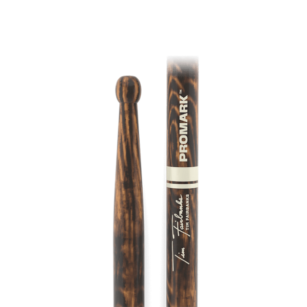 Promark Tim Fairbanks FireGrain Hickory Marching Drumstick, Wood Tip