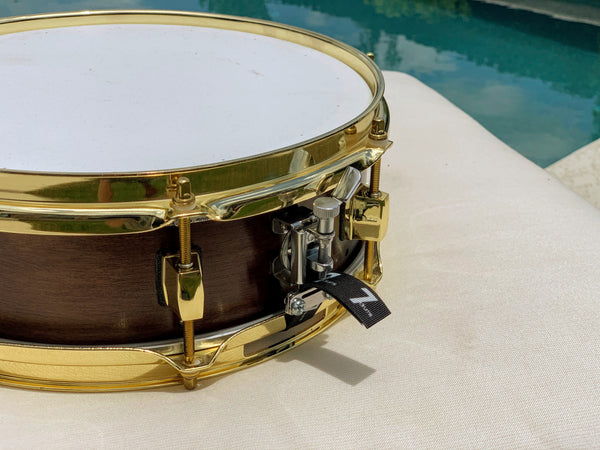 7drums Napoleon Series 3.5x12 Piccolo Snare Drum | Texas Aged Rustic Stain | Brass