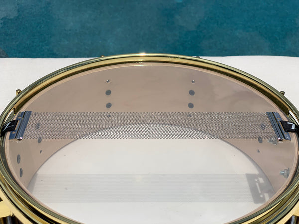 7drums Napoleon Series 3.5x12 Piccolo Snare Drum | Texas Aged Rustic Stain | Brass