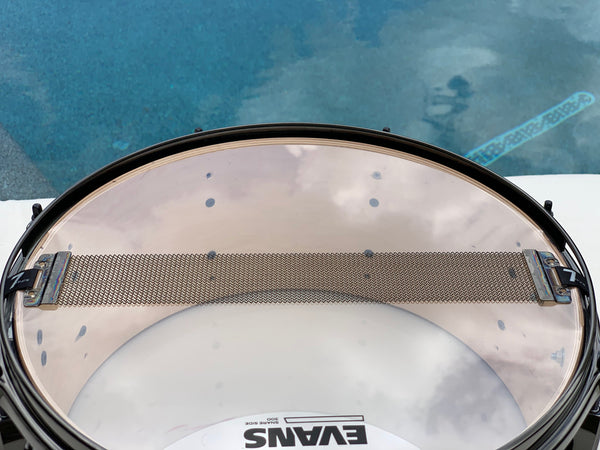 7drums 6.5x14 Snare Drum | Texas Aged Ebony Stain | Black Nickel