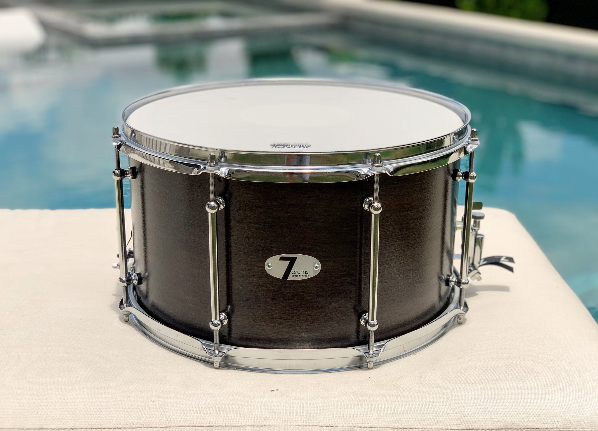 7drums 8x14 "Goliath" Snare Drum | Texas Aged Rustic Stain | Chrome