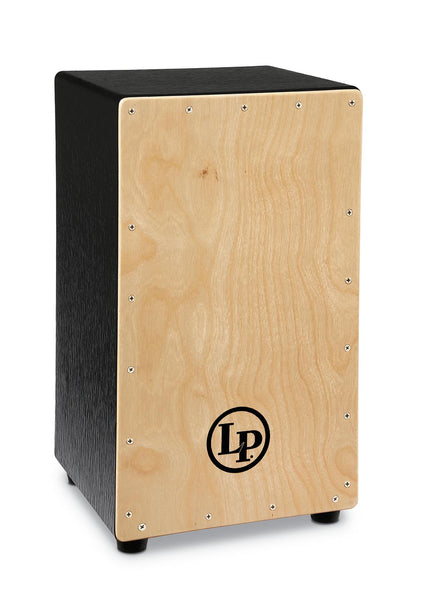 Latin Percussion LP1428NYN Black Box Wire Cajon with Natural Faceplate