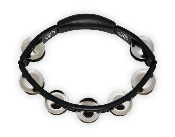 Latin Percussion LP150 Cyclops Handheld Tambourine - Black with Steel Jingles