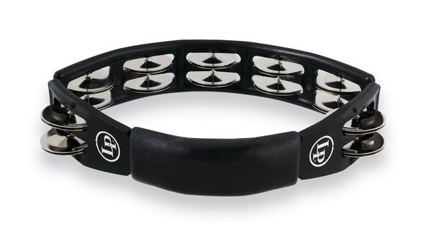 Latin Percussion LP150 Cyclops Handheld Tambourine - Black with Steel Jingles