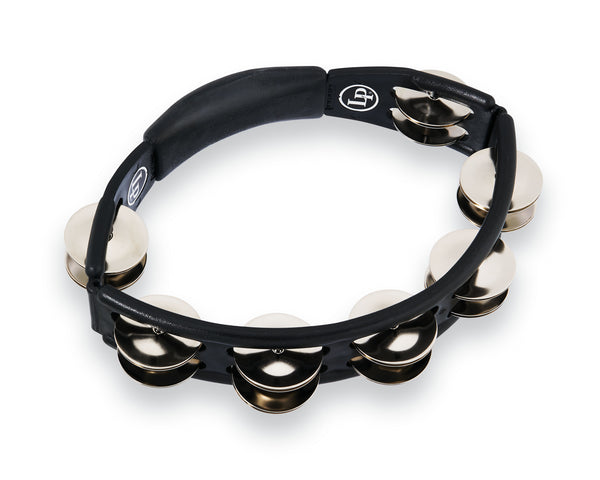 Latin Percussion LP150 Cyclops Handheld Tambourine - Black with Steel Jingles