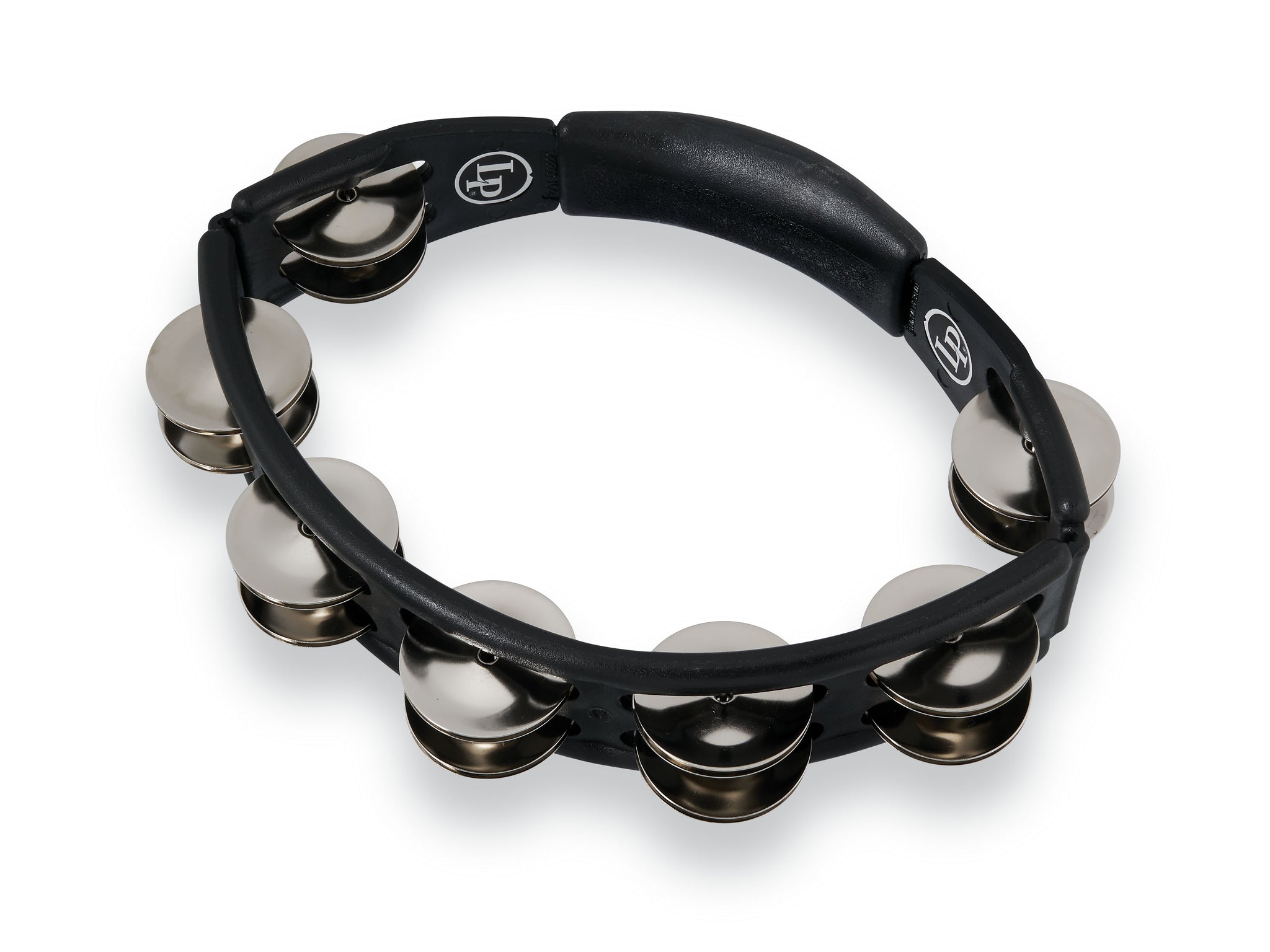 Latin Percussion LP150 Cyclops Handheld Tambourine - Black with Steel Jingles