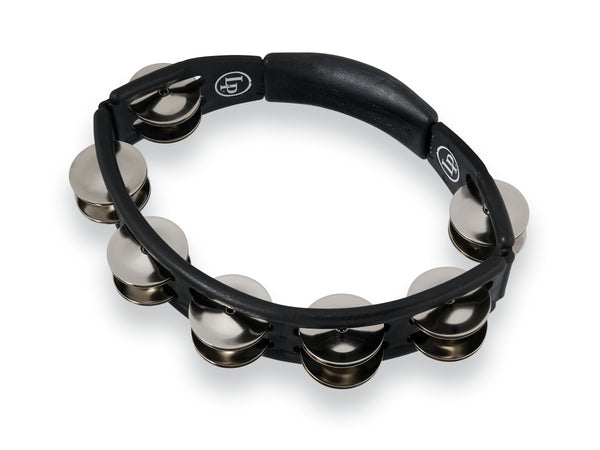 Latin Percussion LP150 Cyclops Handheld Tambourine - Black with Steel Jingles