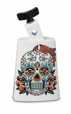 Latin Percussion LP204C-SS White Skull Collect-A-Bell 5 3/8" Mount