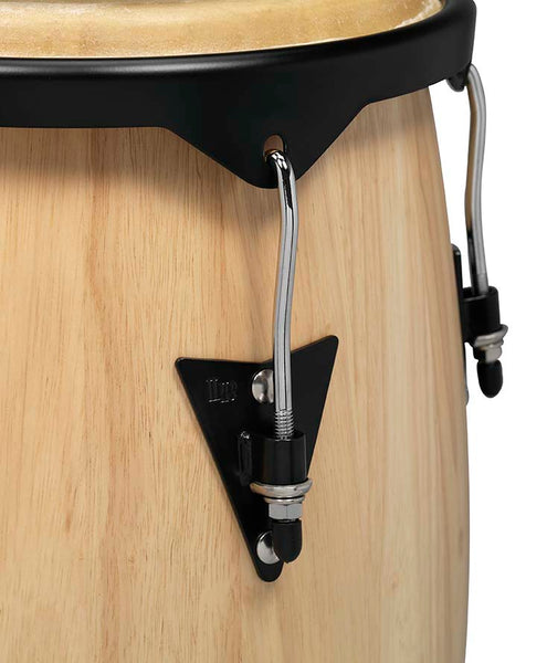 Latin Percussion LP City Series 10" and 11" Conga Set with Double Stand - Natural Gloss