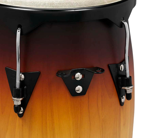 Latin Percussion LP City Series 10" and 11" Conga Set with Double Stand - Vintage Sunburst