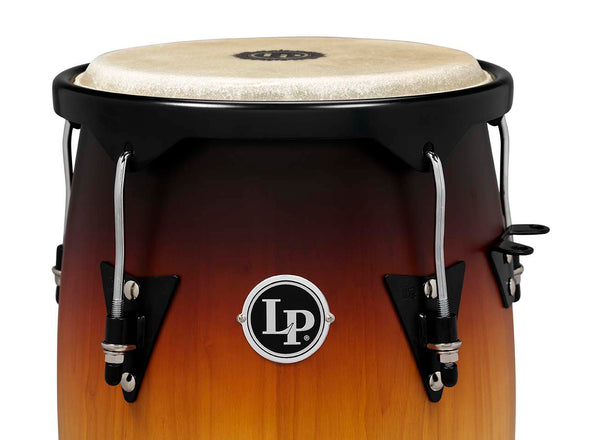 Latin Percussion LP City Series 10" and 11" Conga Set with Double Stand - Vintage Sunburst