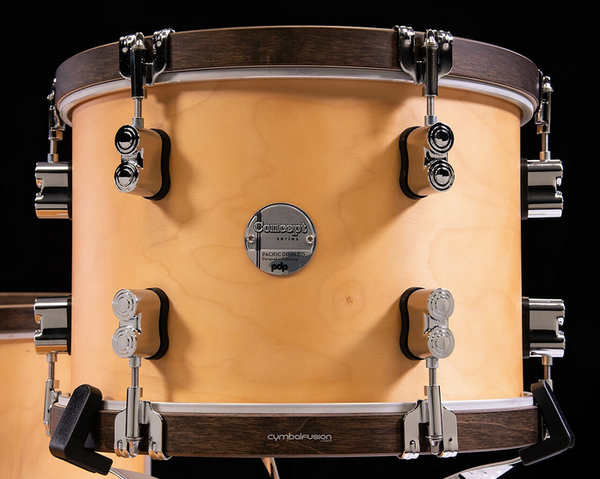 PDP PDCC2013NW Concept Maple Classic 3-piece Shell Pack with 20" Kick - Natural with Walnut Hoops
