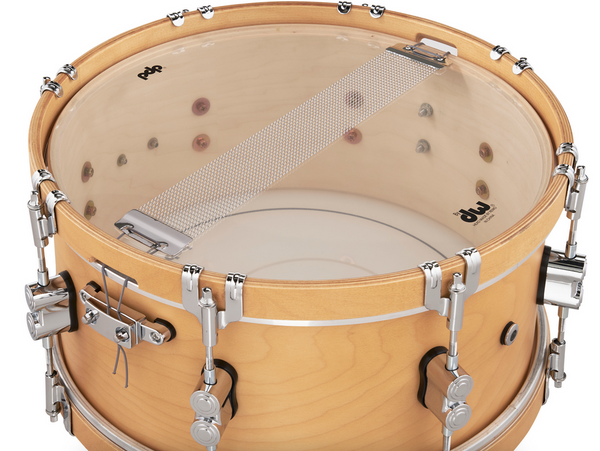PDP PDCC6514SSNN Concept Classic Natural Stain Snare Drum with Natural Stain Wood Hoops, 6.5x14
