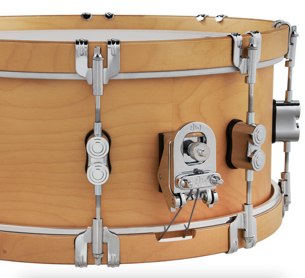 PDP PDCC6514SSNN Concept Classic Natural Stain Snare Drum with Natural Stain Wood Hoops, 6.5x14