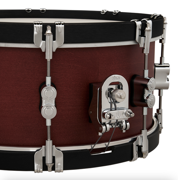 PDP PDCC6514SSOE Concept Classic Ebony Stain Snare Drum with Ebony Stain Wood Hoops, 6.5x14