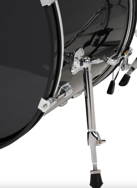 PDP PDCE2015KTIB Center Stage Iridescent Black Sparkle 5-Piece Kit, 20" Kick, Hardware, Cymbals & Throne Included