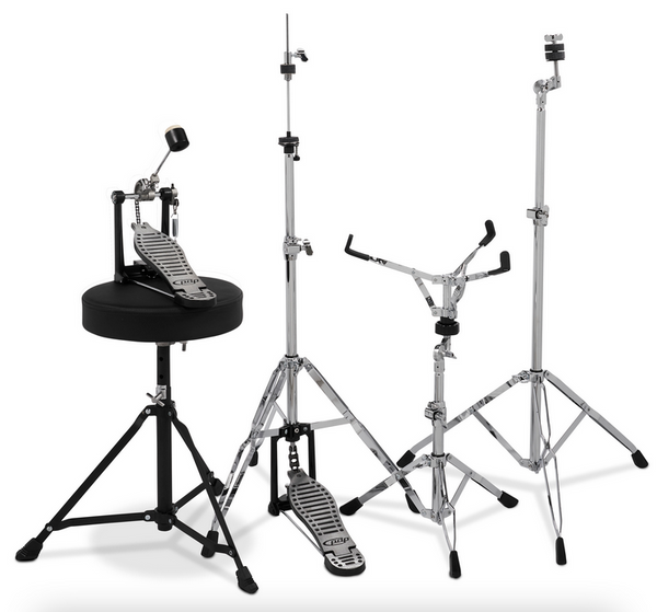 PDP PDCE2015KTRR Center Stage Ruby Red Sparkle 5-Piece Kit, 20" Kick, Hardware, Cymbals & Throne Included