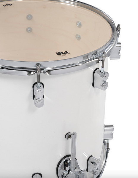 PDP PDCM20FNPW Concept Maple 4-Piece, Pearlescent White Chrome Hardware Finish, 20" Kick
