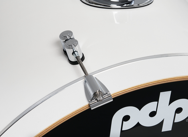 PDP PDCM20FNPW Concept Maple 4-Piece, Pearlescent White Chrome Hardware Finish, 20" Kick