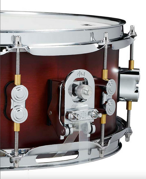 PDP PDCM5514SSSTB Concept Series Maple Snare Drum, Satin Tobacco Burst, Chrome Hardware, 5.5x14