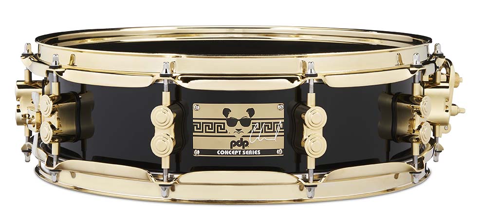 PDP PDSN0414SSEH Eric Hernandez Signature Snare Drum with Gold Hardware, 4x14
