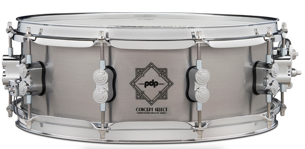 PDP PDSN0514CSST Concept Select Snare Drum 3mm Steel w/ Chrome Hardware, 5x14