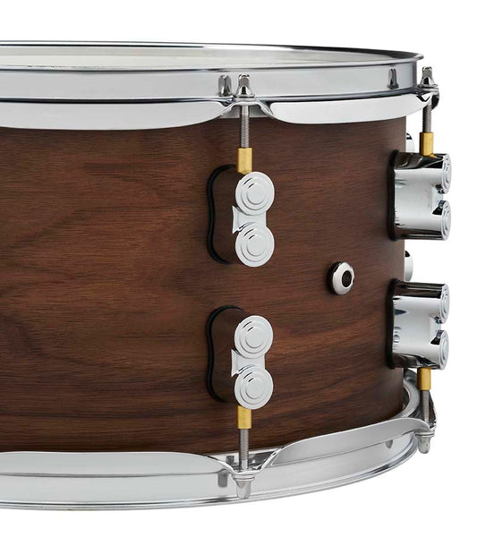 PDP PDSN0713MWNS LTD Maple/Walnut Snare Drum, Natural Satin, 7x13