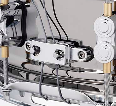 PDP PDSN5514BNCR Concept Series Metal Snare Drum, Black Nickel Over Steel with Chrome Hardware, 5.5x14