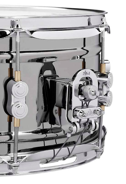 PDP PDSN5514BNCR Concept Series Metal Snare Drum, Black Nickel Over Steel with Chrome Hardware, 5.5x14
