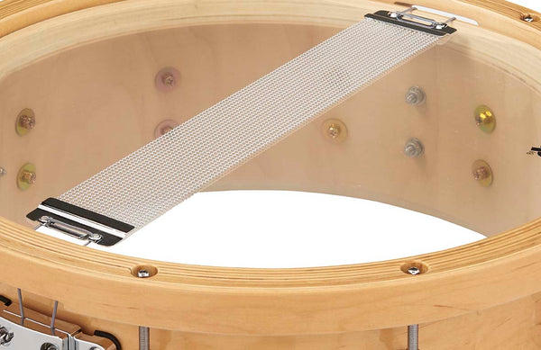 PDP PDSN5514NAWH 20-Ply Thick Wood Hoop Maple Snare Drum, Natural with Chrome Hardware, 5.5x14