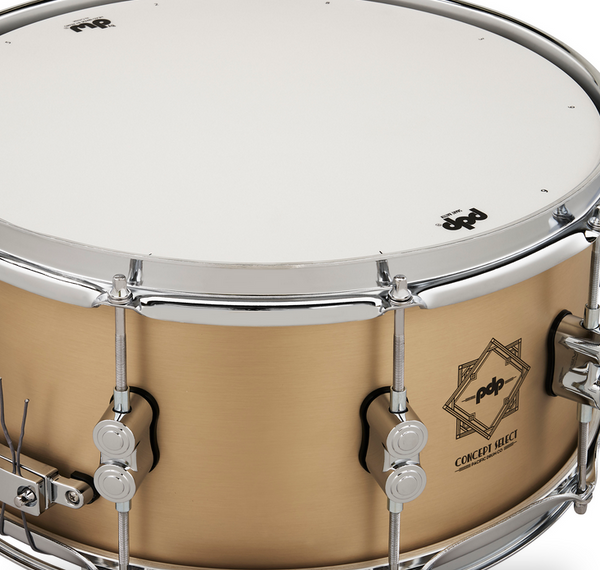 PDP PDSN6514CSBB Concept Select Snare Drum 3mm Bell Bronze w/ Chrome Hardware, 6.5x14