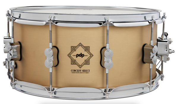 PDP PDSN6514CSBB Concept Select Snare Drum 3mm Bell Bronze w/ Chrome Hardware, 6.5x14
