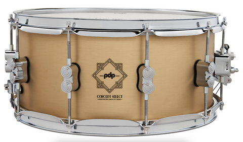 PDP PDSN6514CSBB Concept Select Snare Drum 3mm Bell Bronze w/ Chrome Hardware, 6.5x14