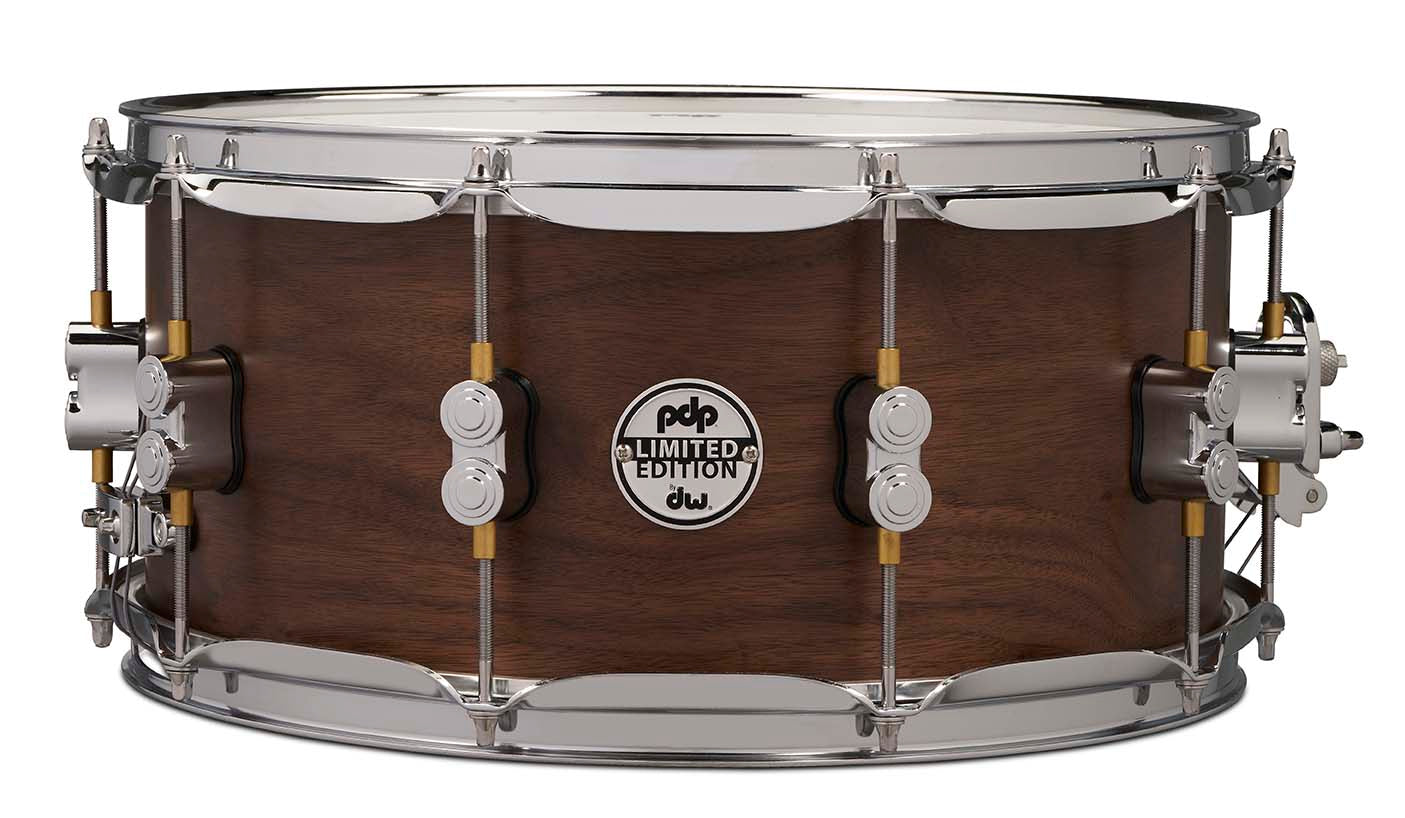 PDP LTD PDSN6514MWNS Maple/Walnut Snare Drum, Natural Satin, 6.5x14