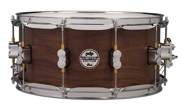 PDP LTD PDSN6514MWNS Maple/Walnut Snare Drum, Natural Satin, 6.5x14