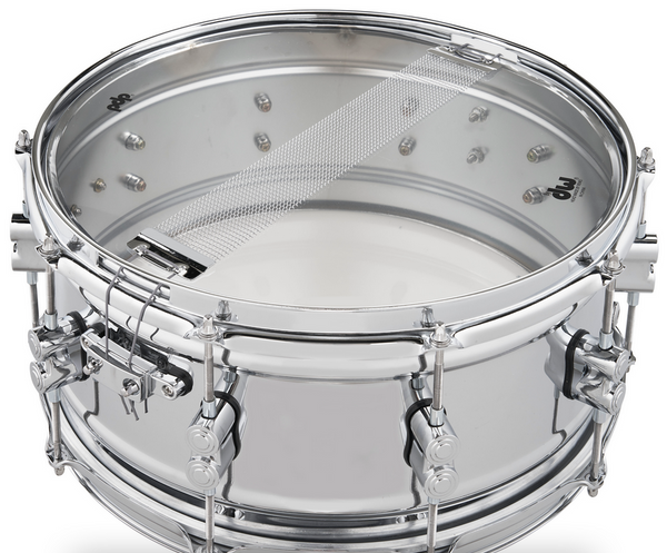 PDP PDSN6514SSCSC Concept Snare Drum 1mm Chrome over Steel with Chrome Hardware