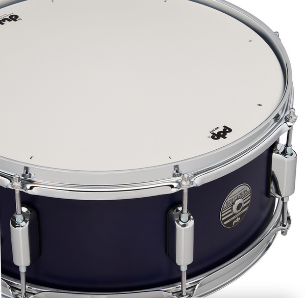 PDP PDST5514SSBL Spectrum Series Snare Drum, Ultra Violet Matte Lacquer with Chrome Hardware, 5.5x14