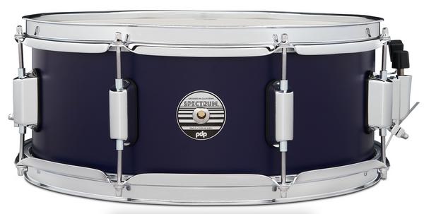PDP PDST5514SSBL Spectrum Series Snare Drum, Ultra Violet Matte Lacquer with Chrome Hardware, 5.5x14